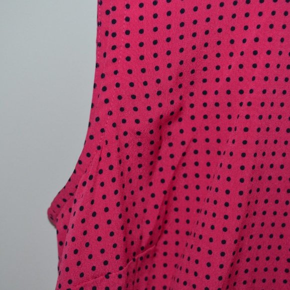 Tommy Hilfiger M Lined Polka Dot Sleeveless Dress - Picture 7 of 10